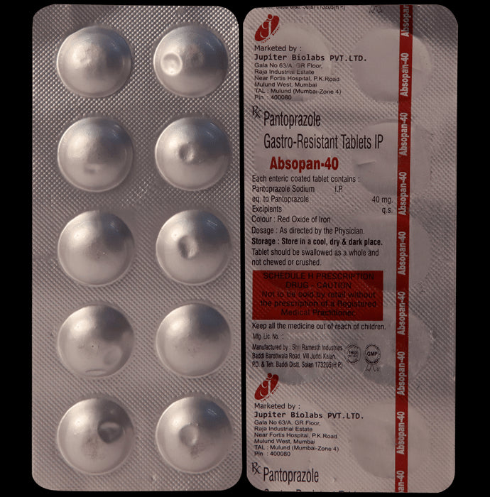 Absopan 40mg Tablet
10 Tablet