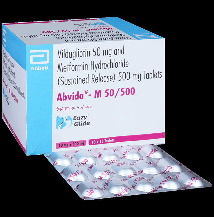 Abvida-M 50/500 Eazy Glide Tablet SR
15 Tablet SR