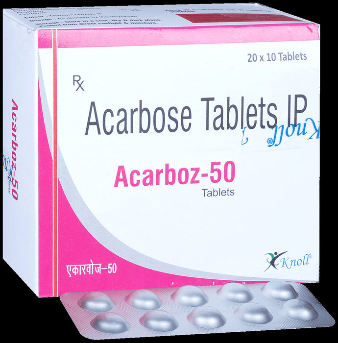 Acarboz 50mg Tablet
10 Tablet