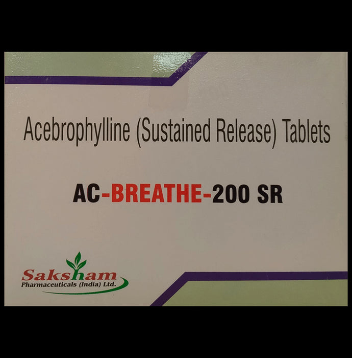 AC-Breathe 200 SR Tablet
10 Tablet SR