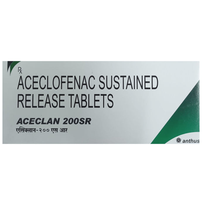 Aceclan 200SR Tablet
10 Tablet SR