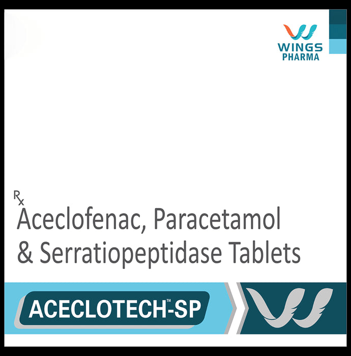Aceclotech-SP Tablet
10 Tablet