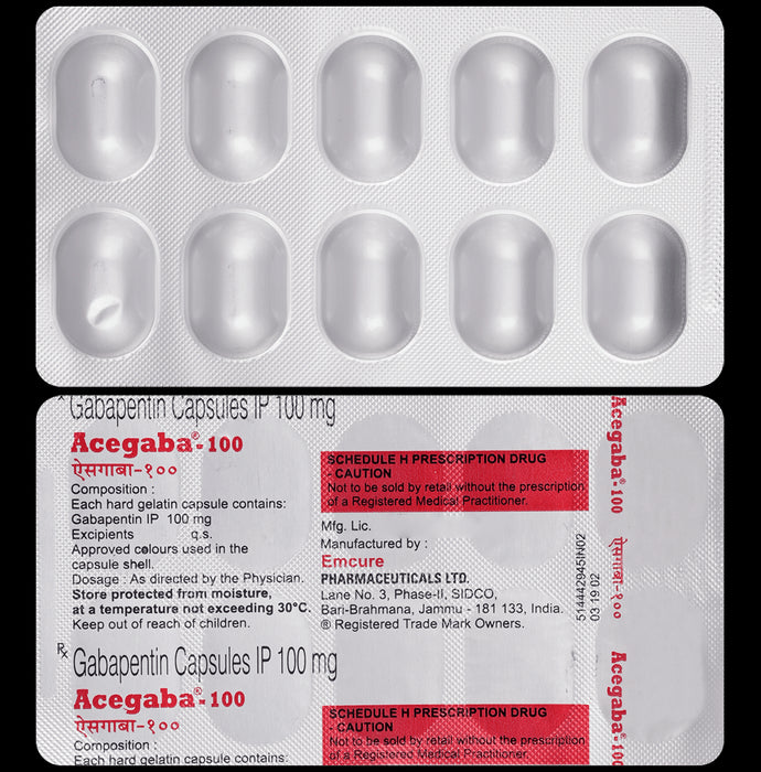 Acegaba 100 Capsule
10 Capsule