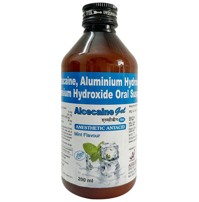 Alcecaine Gel Mint Sugar Free
200 ml Oral Suspension