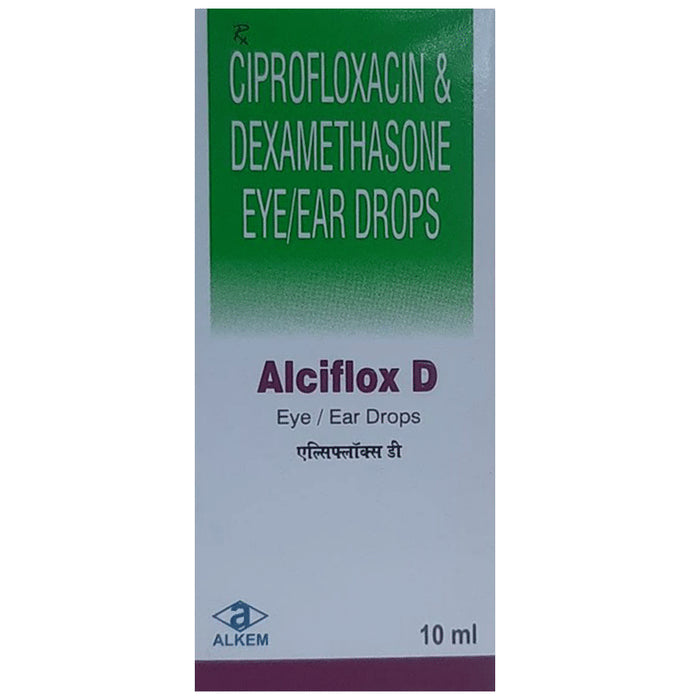 Alciflox D Eye/Ear Drops
10 ml Eye/Ear Drop