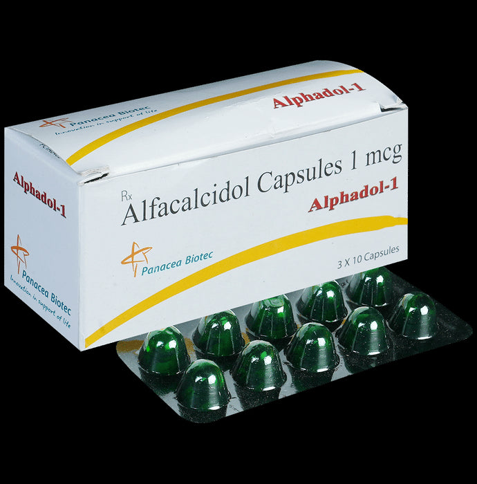 Alphadol 1mcg Soft Gelatin Capsule
10 Soft Gelatin Capsule