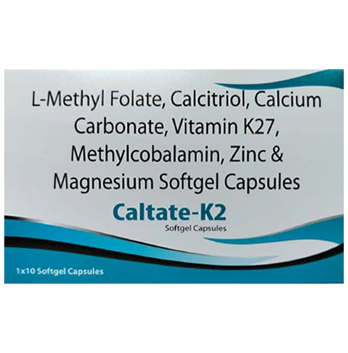 Caltate-K2 Softgel Capsule
10 Soft Gelatin Capsule