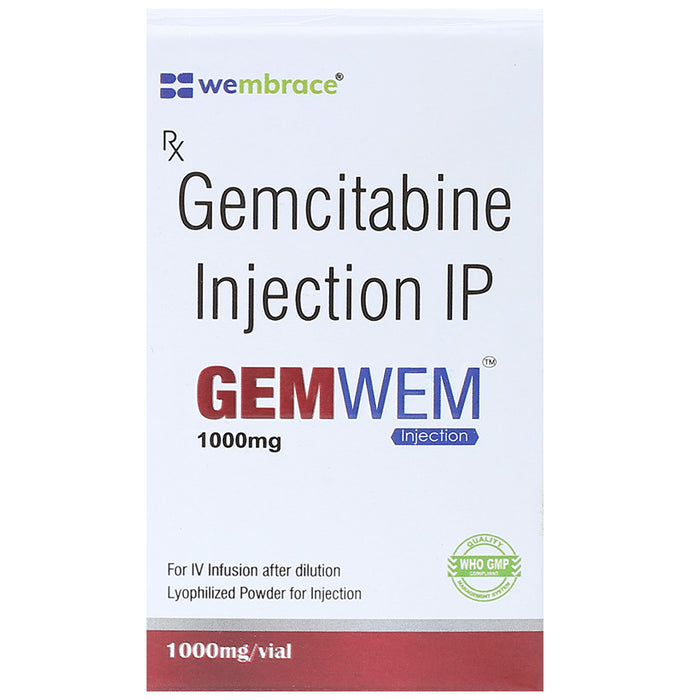 Gemwem 1000mg Injection
1 Injection
