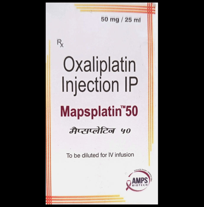 Mapsplatin 50 Injection
25 ml Injection