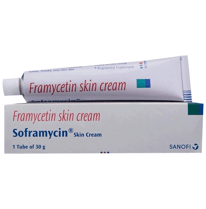 Soframycin 1% Skin Cream
30 gm Cream
