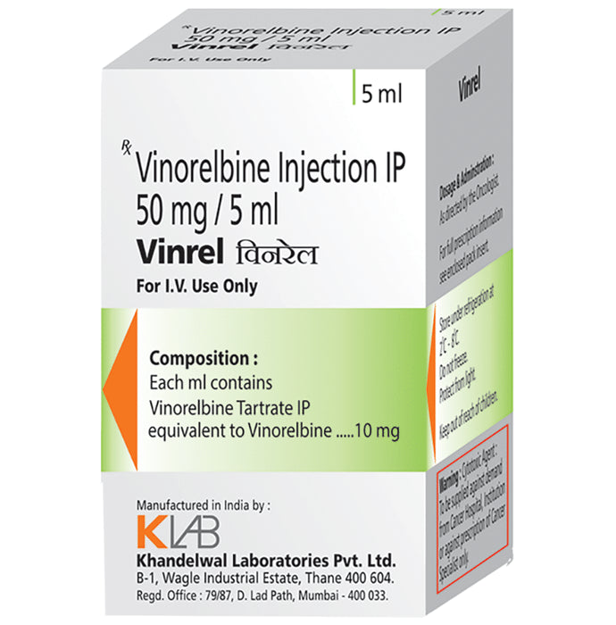 Vinrel 50mg Injection
5 ml Injection