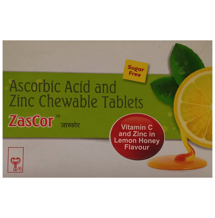 Zascor Chewable Tablet Lemon & Honey Sugar Free
15 Chewable Tablet