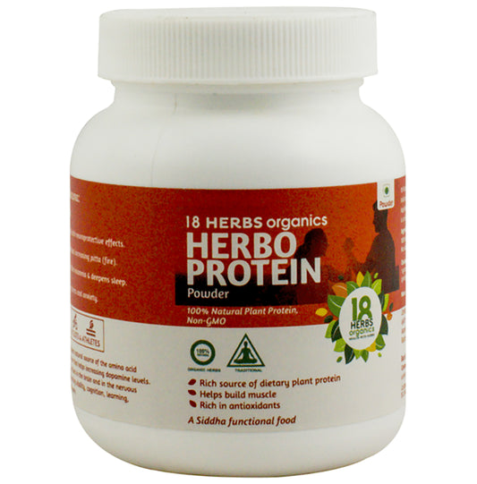 18 Herbs Organics Herbo Protein Powder
jar of 100 gm Powder