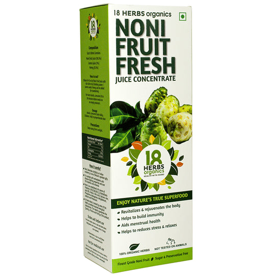 18 Herbs Organics Noni Fruit Fresh Juice Concentrate
bottle of 500 ml Juice