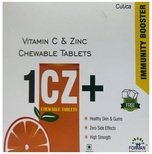 1CZ+ Sugar Free Chewable Tablet
strip of 15 Chewable Tablets