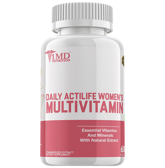 1MD Nutrition Daily Actilife Women's Multivitamin Tablet
bottle of 60 tablets
