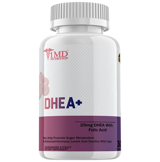 1MD Nutrition DHEA+ Tablet
bottle of 30 tablets