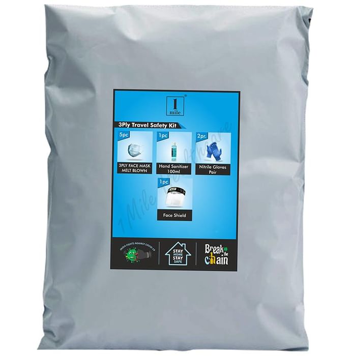 1Mile 3Ply Travel Safety Kit
packet of 1 Kit