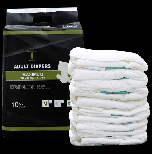 1Mile Adult Diaper Medium
packet of 10 diapers