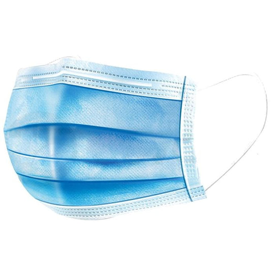 1Mile Blue Universal 3 Ply Disposable Surgical Face Mask with Nose Pin
box of 100 masks