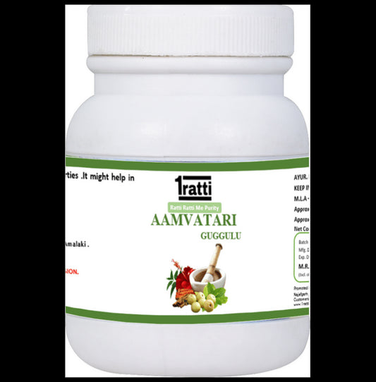 1ratti Aamvatari Guggulu Tablet
jar of 250 tablets