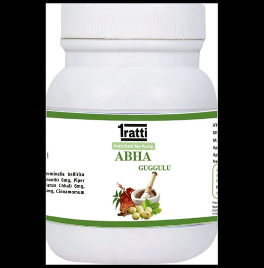 1ratti Abha Guggulu Tablet
bottle of 250 tablets