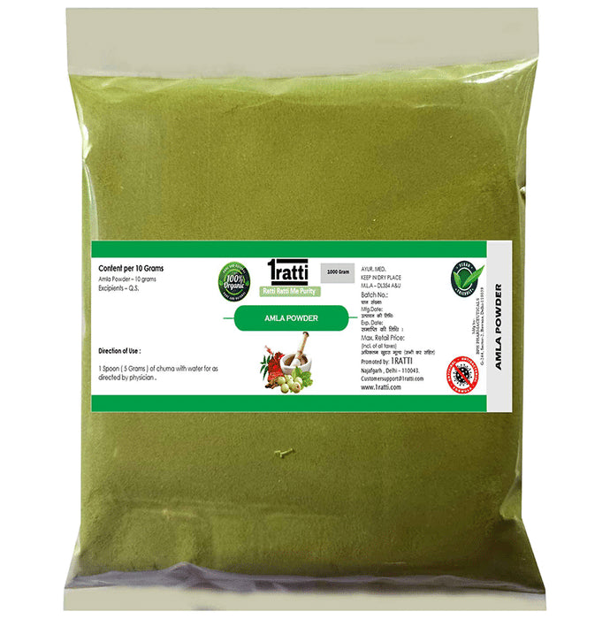 1ratti Amla Powder (1000gm Each)
combo pack of 2 Packs
