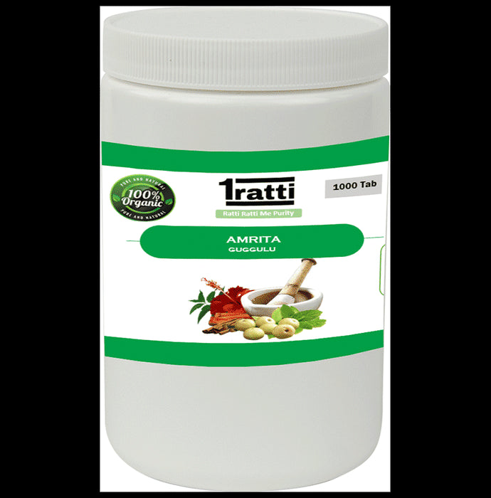 1ratti Amrita Guggulu
bottle of 1000 tablets
