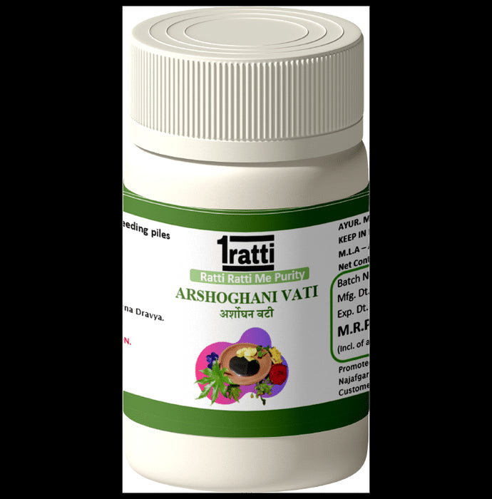 1ratti Arshoghani Vati Tablet (60 Each)
combo pack of 2 bottles
