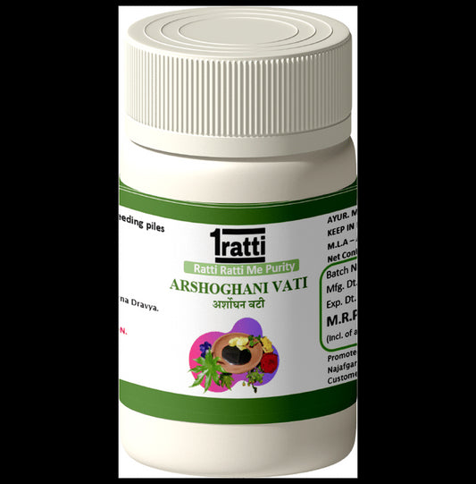 1ratti Arshoghani Vati Tablet (60 Each)
combo pack of 2 bottles
