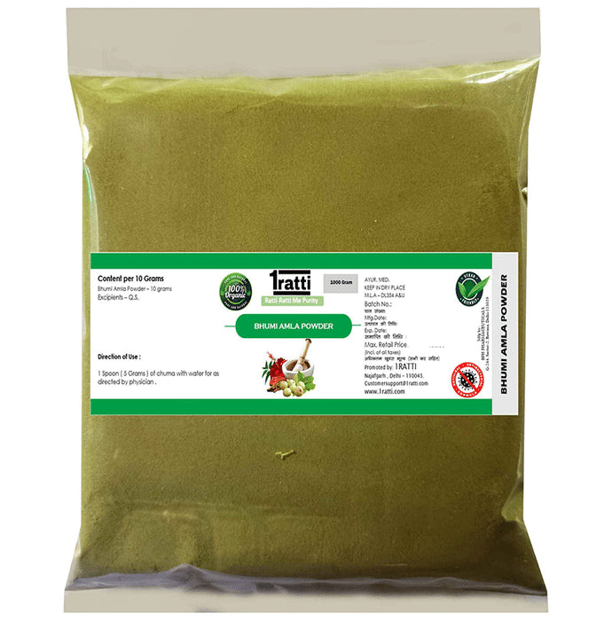 1ratti Bhumi Amla Powder (1000gm Each)
combo pack of 2 Packs