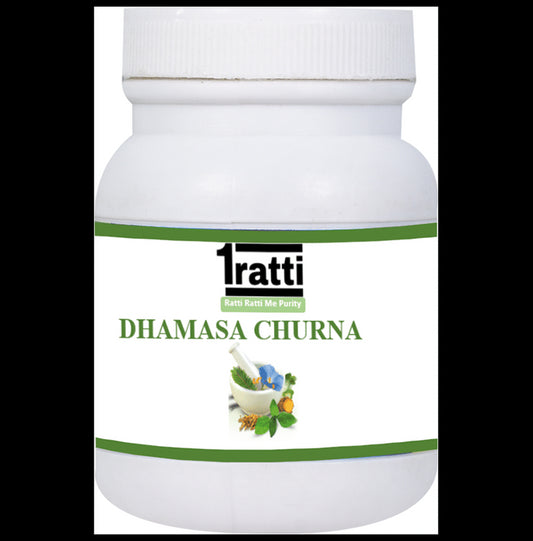 1ratti Dhamasa Churna
bottle of 100 gm Churna