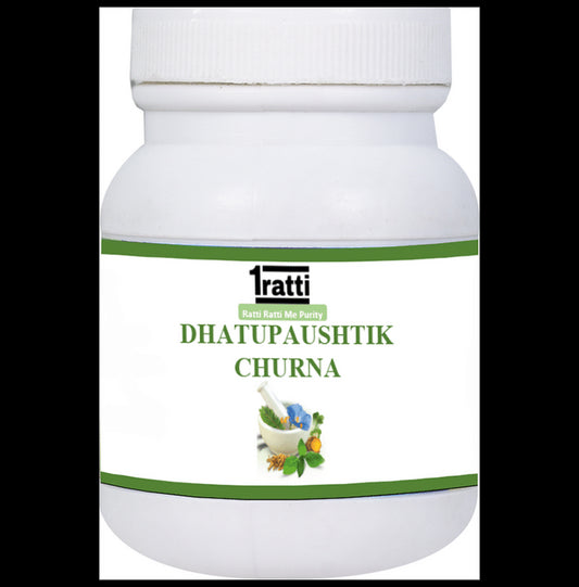 1ratti Dhatupaushtik Churna
bottle of 100 gm Churna