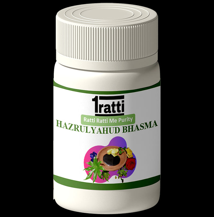 1ratti Hazrulyahud Bhasma
bottle of 10 gm Bhasma
