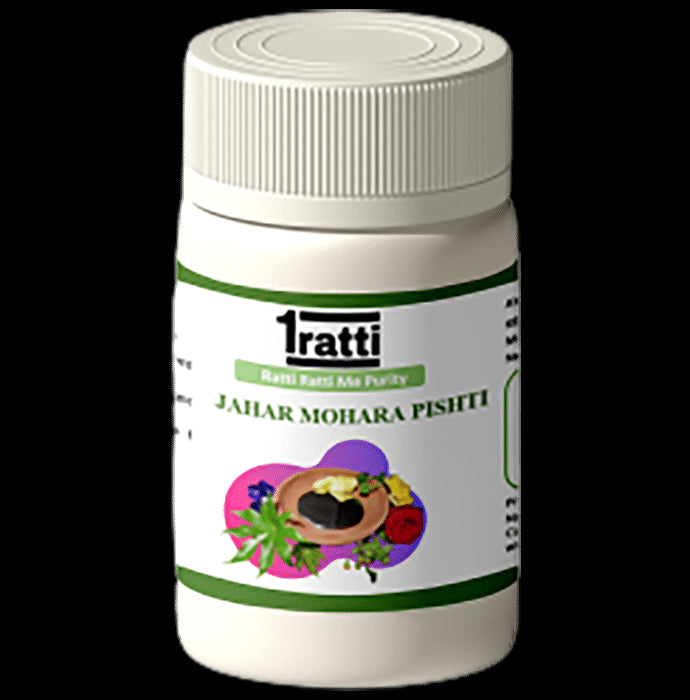 1ratti Jahar Mohra Pishti
bottle of 60 tablets