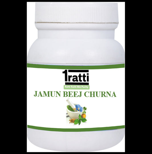1ratti Jamun Beej Churna
bottle of 100 gm Churna