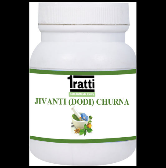 1ratti Jivanti (Dodi) Churna
bottle of 100 gm Churna