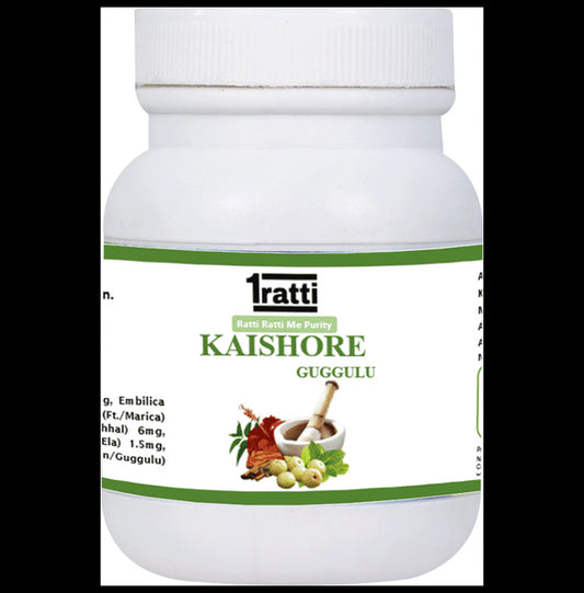 1ratti Kaishore Guggulu Tablet
bottle of 250 tablets