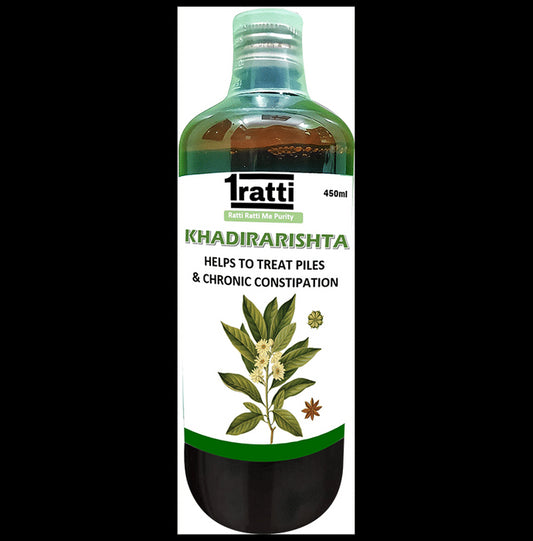 1ratti Khadirarishta (450ml Each)
combo pack of 2 bottles