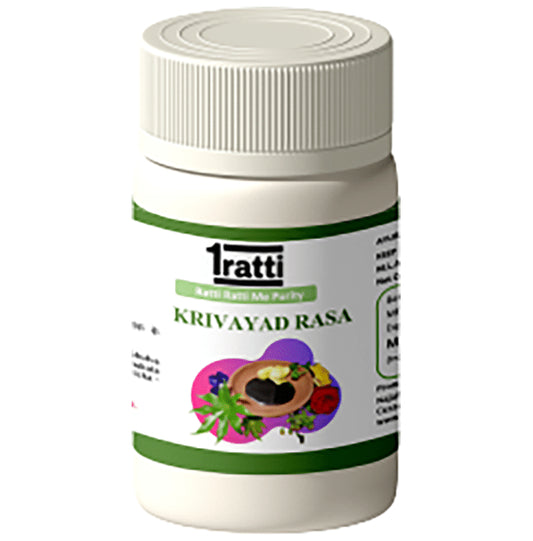 1ratti Krivayad Rasa Tablet
bottle of 30 tablets