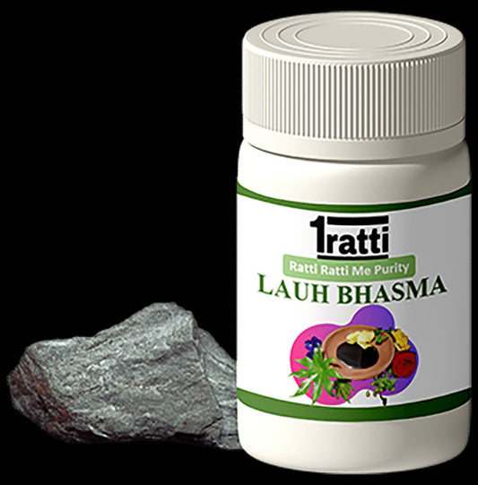 1ratti Lauh Bhasma
bottle of 10 gm Bhasma
