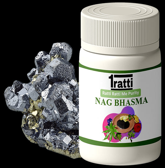 1ratti Nag Bhasma
bottle of 10 gm Bhasma