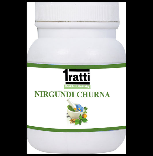 1ratti Nirgundi Churna
bottle of 100 gm Churna