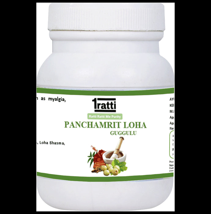 1ratti Panchamrit Loha Guggulu
bottle of 250 tablets