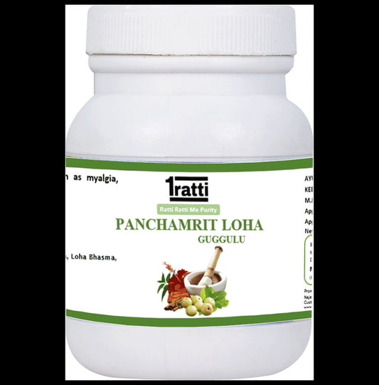 1ratti Panchamrit Loha Guggulu
bottle of 250 tablets