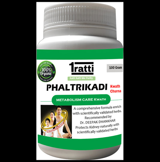 1ratti Phaltrikadi Kwath Churna (100gm Each)
combo pack of 2 jar