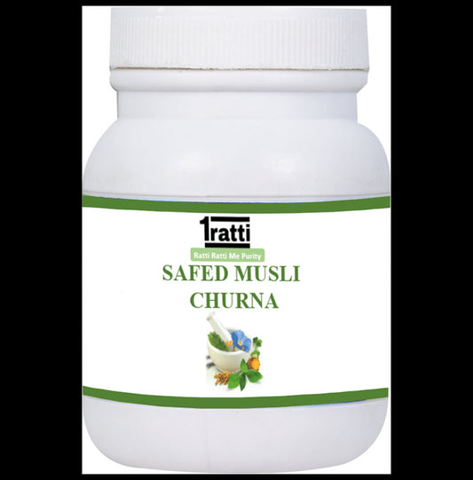 1ratti Safed Musli Churna
bottle of 100 gm Churna