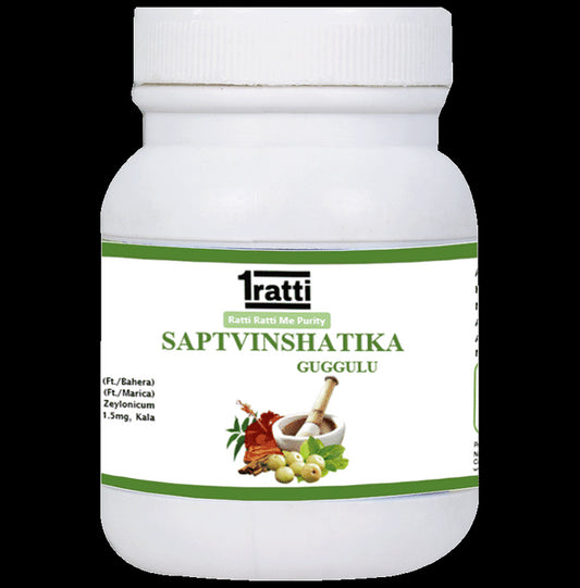 1ratti Saptvinshati Guggulu
bottle of 250 tablets