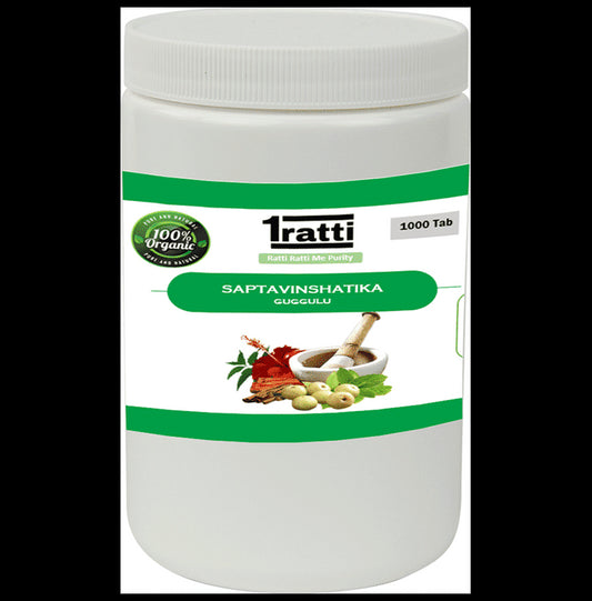 1ratti Saptvinshati Guggulu
bottle of 1000 tablets