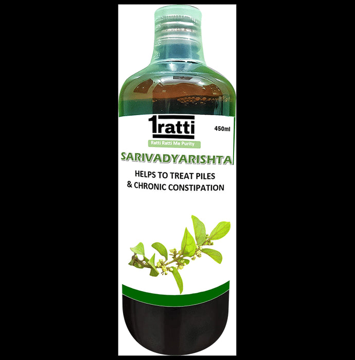 1ratti Sarivadyarishta (450ml Each)
combo pack of 2 bottles